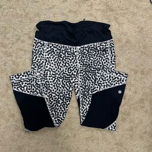 lululemon cheetah print 3/4 leggings